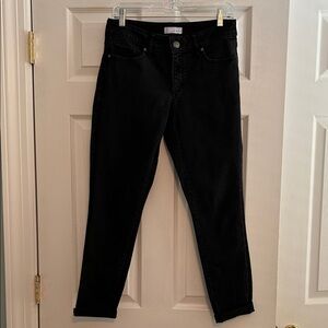 LOFT Women's Black Curvy Skinny Jeans